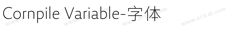Cornpile Variable字体转换